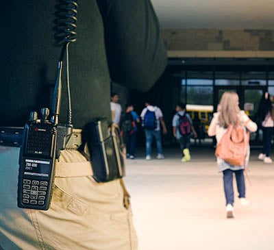 XL Connect 95P P25-compliant portable radio for school security