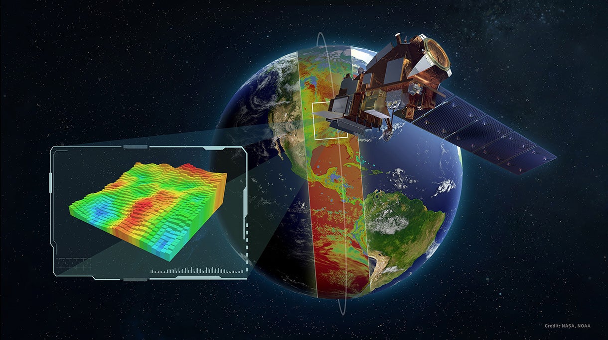 L3Harris CrIS instrument observes infrared channels, providing comprehensive temperature and moisture information to improve weather models.