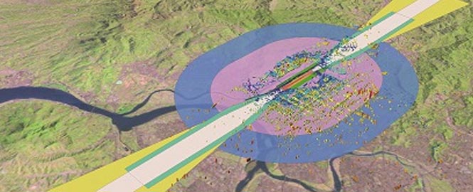 Vector map of airport