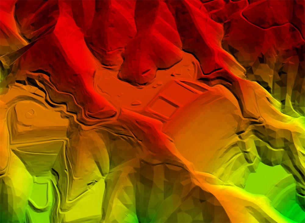 Photogrammetry-derived 1m DTM Elevation Model created from Maxar satellite imagery