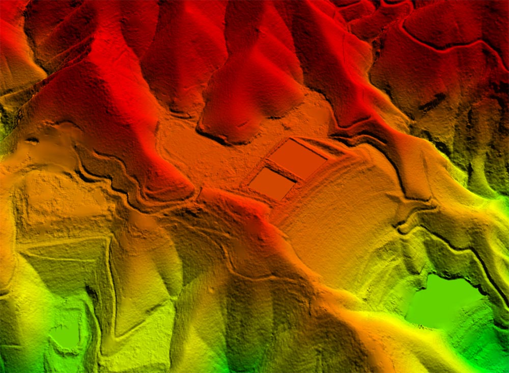 Algorithm-derived 1m DTM Elevation Model created from Maxar satellite imagery