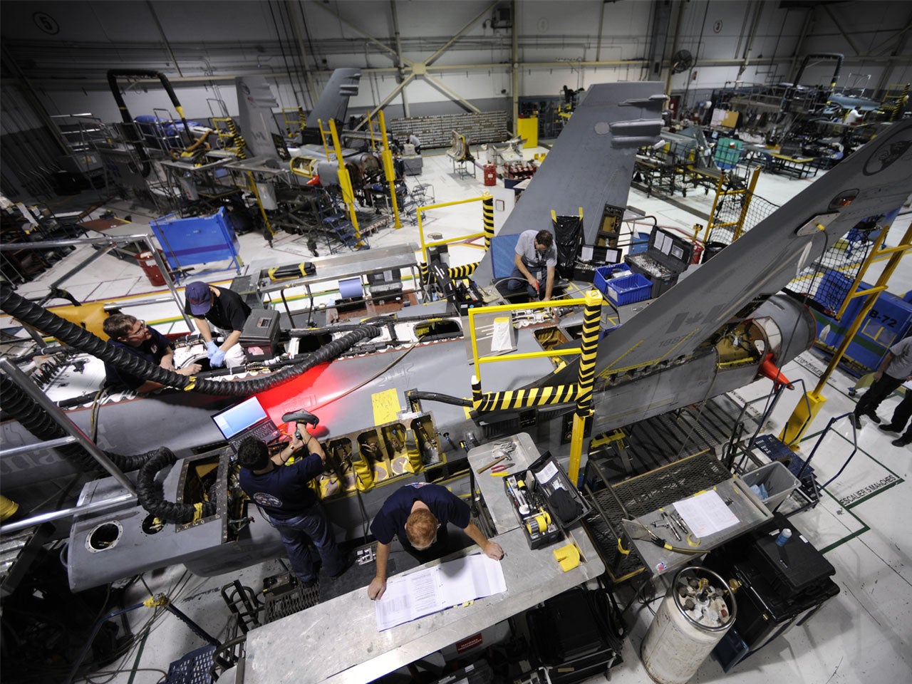 Aircraft repair facility