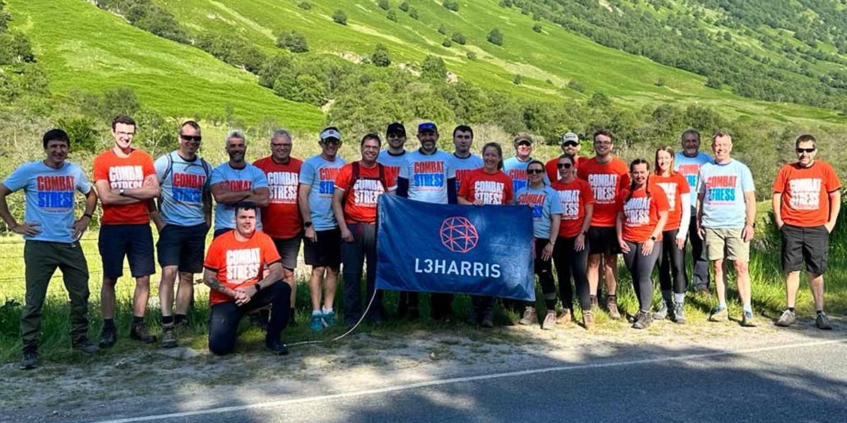 L3Harris Volunteers Take on Colossal Three Peaks Challenge for Charity Combat Stress