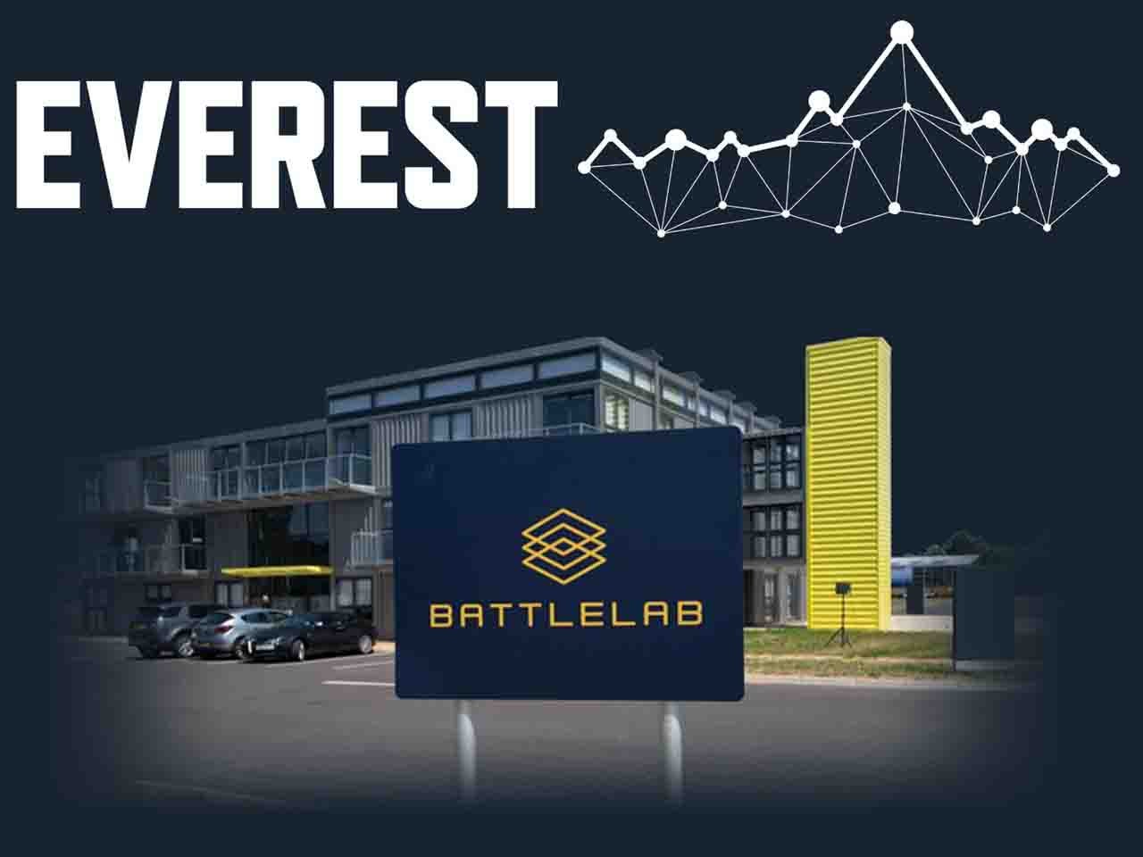 project everest logo hovering above Dorset battlelab