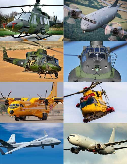 RCAF plane collage