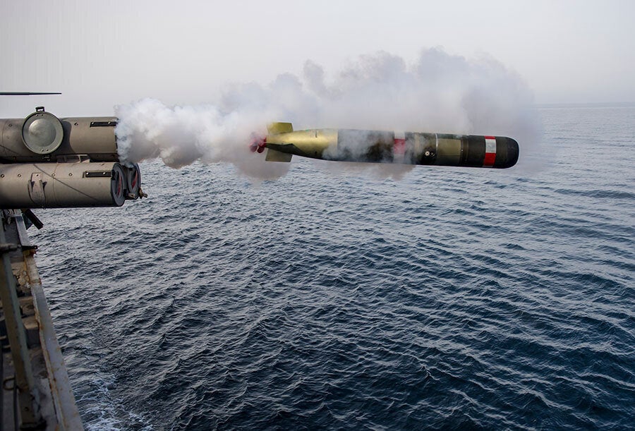 U.S. Navy photo of MK 54 Mod 0 torpedo.