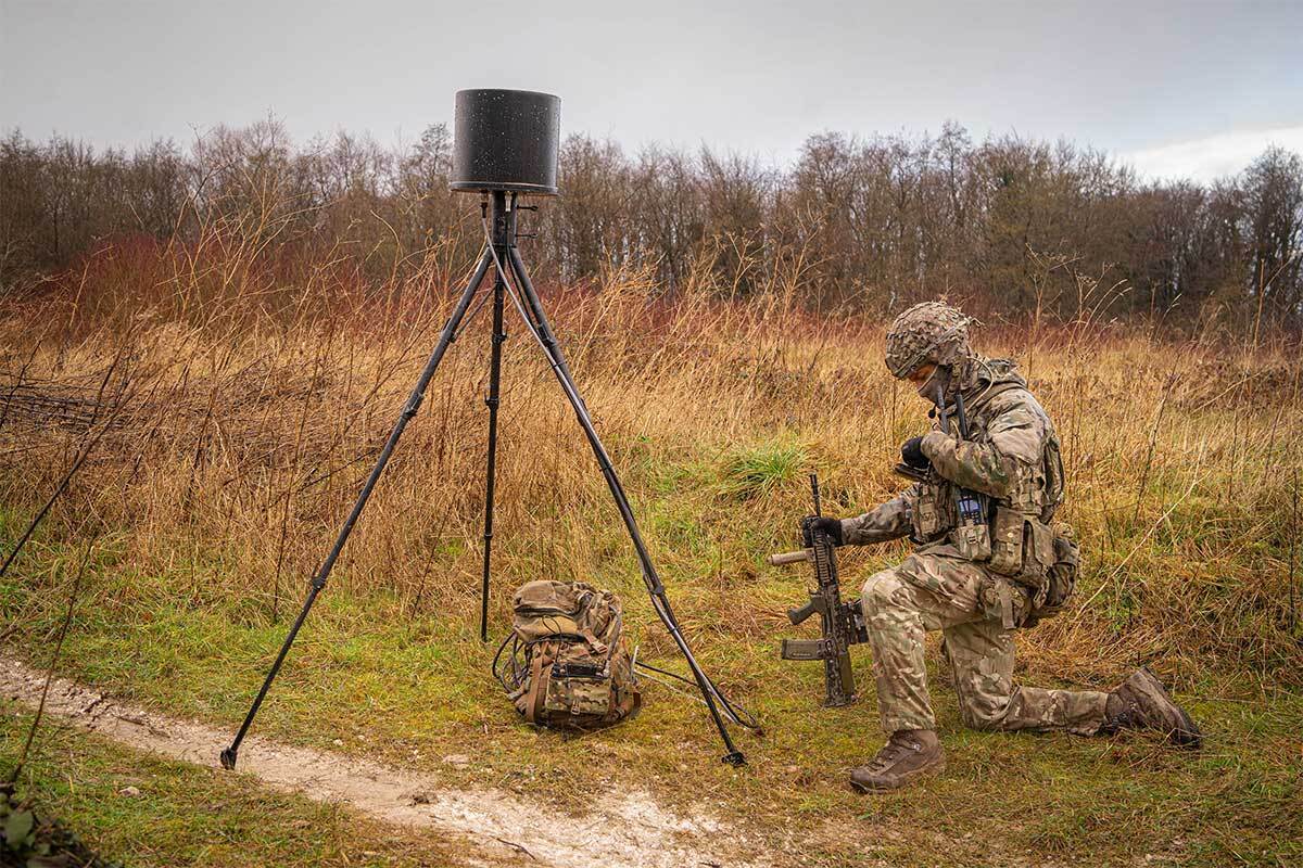 L3Harris CORVUS-RAVEN in the field with soldier