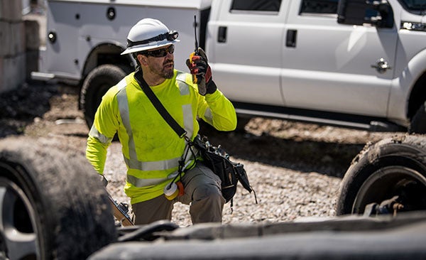 Utility responder using XL Radio