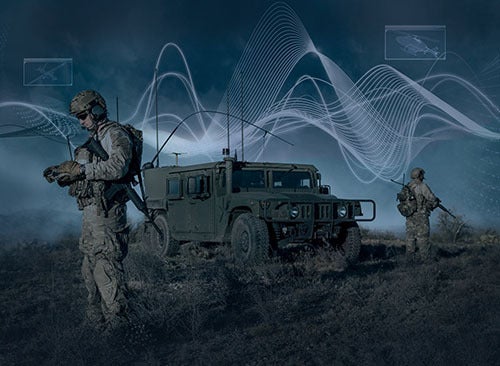 Waveforms for dismounted or vehicle-mounted networks