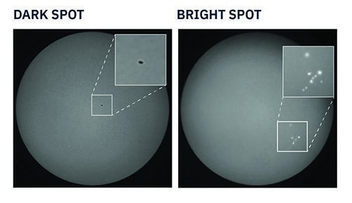 Dark and bright spots