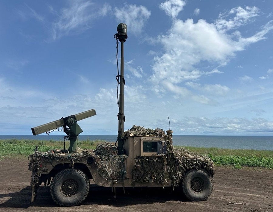 An L3Harris VAMPIRE counter-drone system in the field