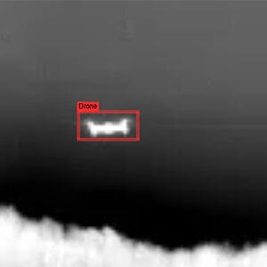 UAV tracked in air