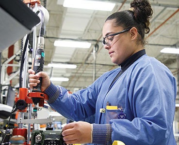 L3Harris employee and AI-powered production