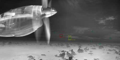 The system tracks cooperative targets and nearby aircraft during flight, demonstrating precise detection.