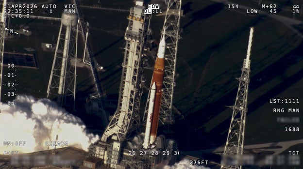 Airborne Imaging with WESCAM MX Series EO/IR Systems capturing Artemis II launch
