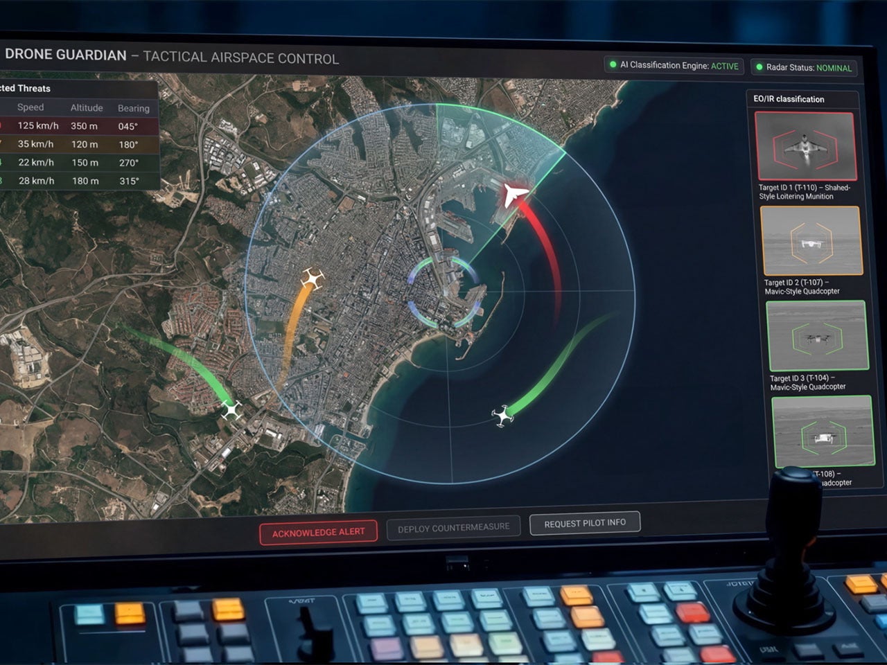 Drone Guardian EO/IR identification supporting counter-drone decision-making
