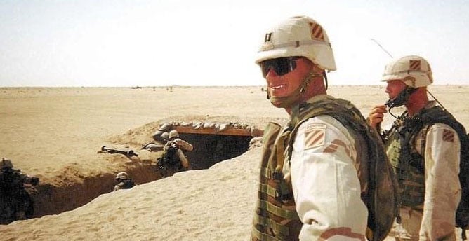Photo of Larry Burris during an operation in the middle east