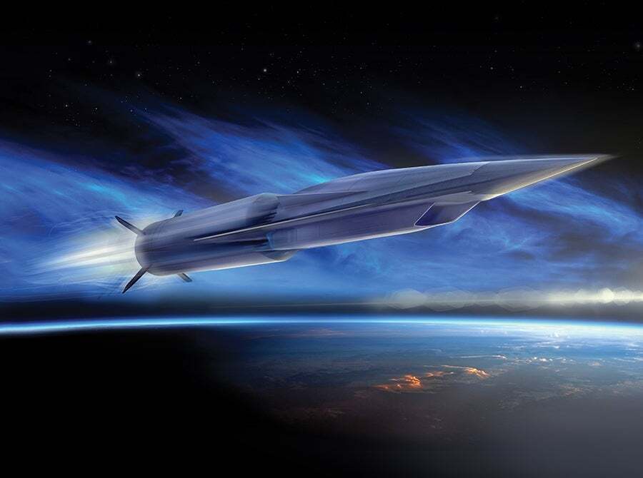 Aerojet Rocketdyne hypersonic missile in flight