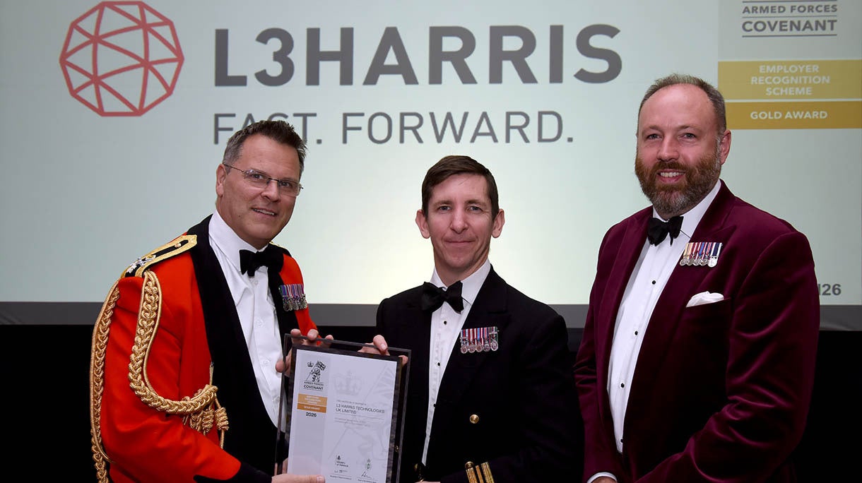 L3Harris Awarded Gold Status for Commitment to the UK Armed Forces Community