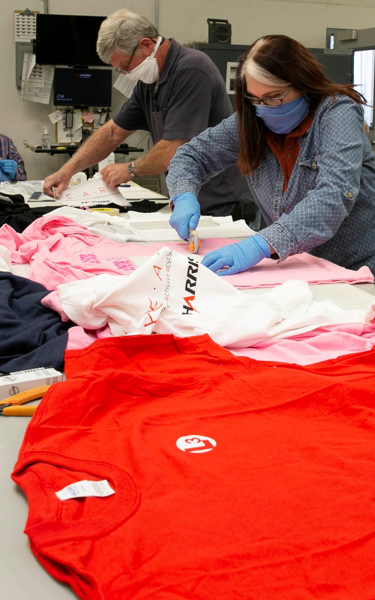 L3Harris Technologies Employees Recycle Surplus Materials into Cloth