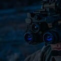 Soldier wearing BNVD-Fused night vision device