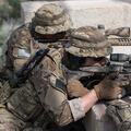 Soldiers aiming