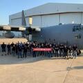 L3Harris’ Waco Team celebrating the first flight milestone for the C-130H upgraded avionics