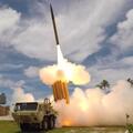 A THAAD interceptor is launched from the Reagan Test Site, Kwajalein Atoll