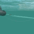The L3Harris IPLCS is a fiber-optic tether connecting a torpedo to the origin vessel, providing data in real time.