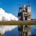 NASA and L3Harris conducted a full-duration RS-25 hot fire test Nov. 11 on the Fred Haise Test Stand at Stennis Space Center near Bay St. Louis, Mississippi, marking a major milestone for future Artemis flights of the Space Launch System rocket.