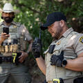 Sheriff using XL Converge™ 300P Portable Public Safety Radio
