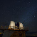 Facility at night sky