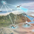 Assets connect via a network on a multi-domain battlefield