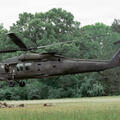 Soldiers assigned to the Military District of Washington board a UH-60 Black Hawk helicopter.