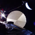 L3Harris’ perimeter truss reflector successfully deploys aboard ViaSat-3 Flight 3 on April 29, 2026. Credit: Viasat
