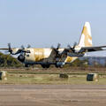 The first RMAF C-130 aircraft landing at the L3Harris Waco, Texas facility