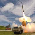 THAAD missile fires from launcher