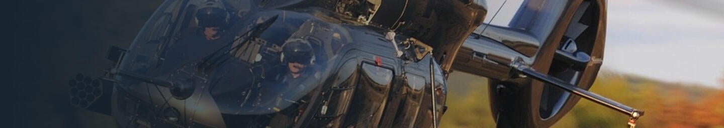 Helicopter with L3Harris WESCAM Mx-Series Gimbal