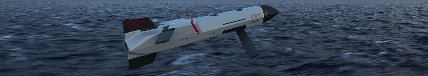 L3Harris rendering of Red Wolf skimming over sea