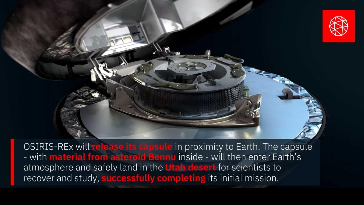 NASA will make history when the OSIRIS-REx spacecraft delivers the first-ever U.S. asteroid sample to Earth on September 24, 2023. Learn more about the role Aerojet Rocketdyne, an L3Harris Technologies company, plays in the mission.