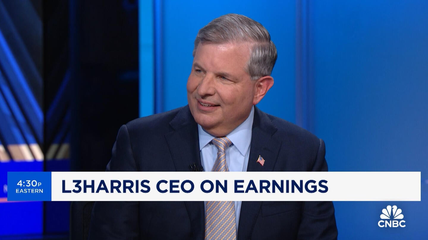 L3Harris CEO Christopher E. Kubasik talks on CNBC program