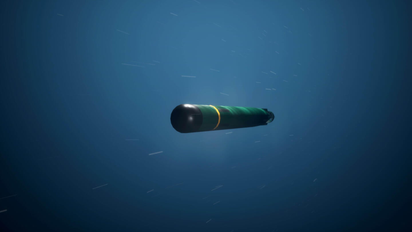 Artist rendering of a torpedo