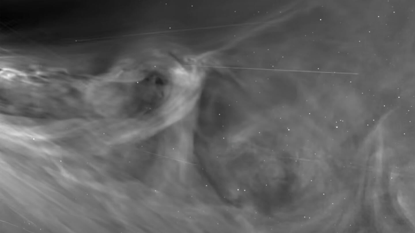 The closest image taken of the sun's atmosphere.