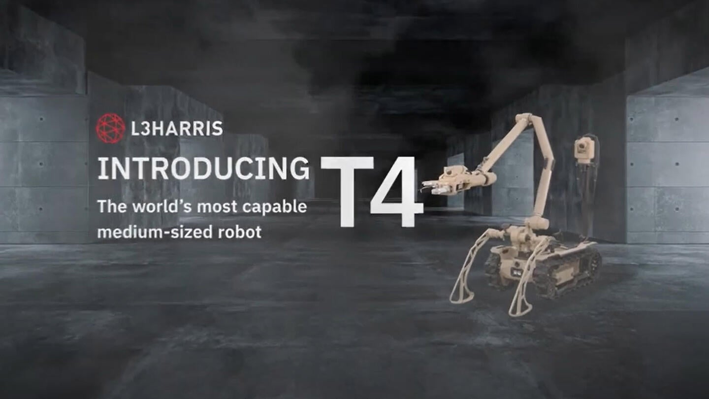 Text with t4 robot reads introducing the world's most capable medium-sized robot