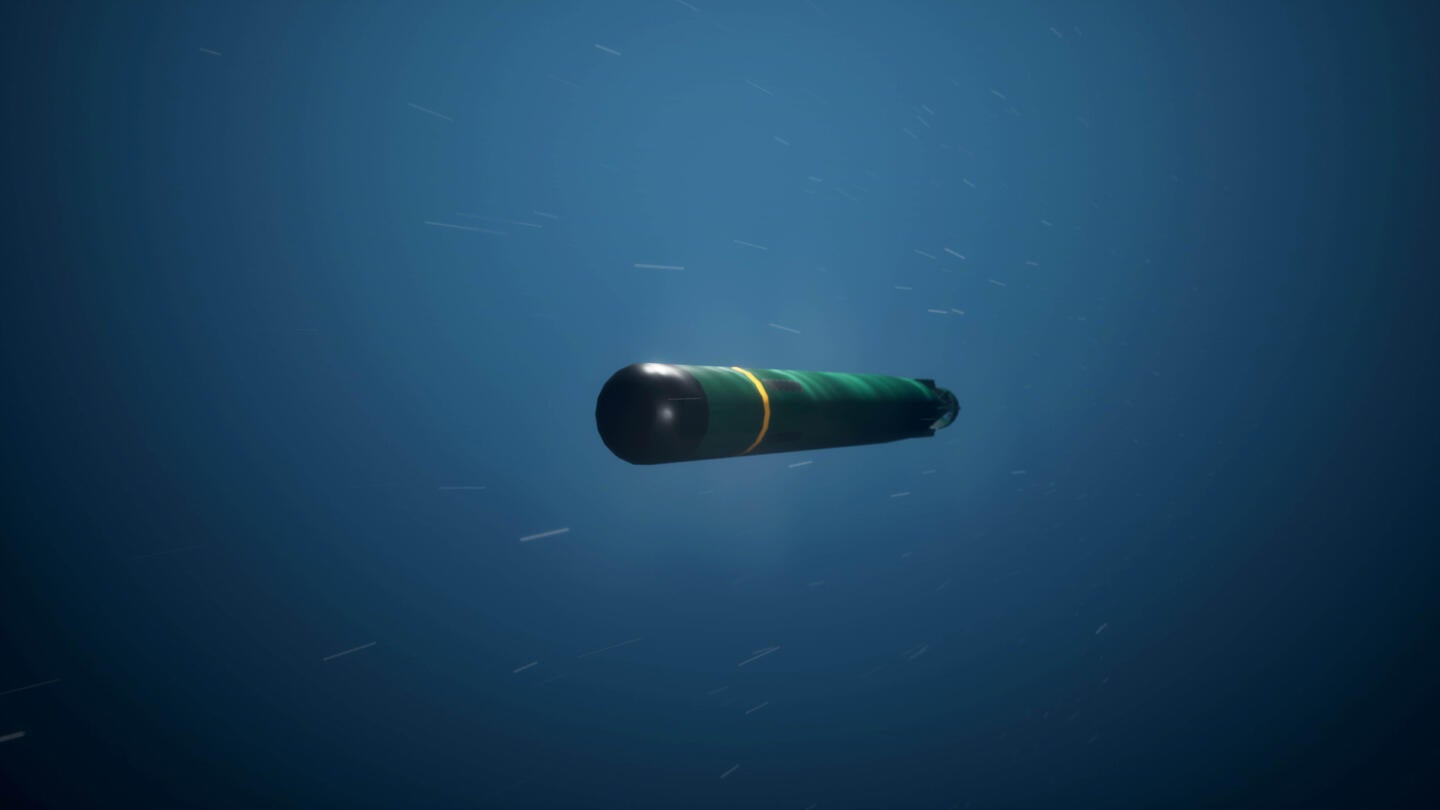 Artist rendering of a torpedo