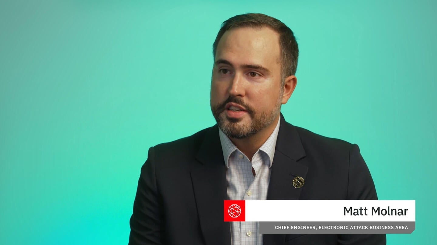 Matt Molnar in L3Harris' Integrated Next-gen Communications (LINc™) product overview video thumbnail image