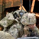 Soldier with Tactical Manpack Radio