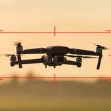 Drone in tracking sights