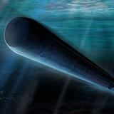 Artistic rendering of a SCEPS-powered torpedo.