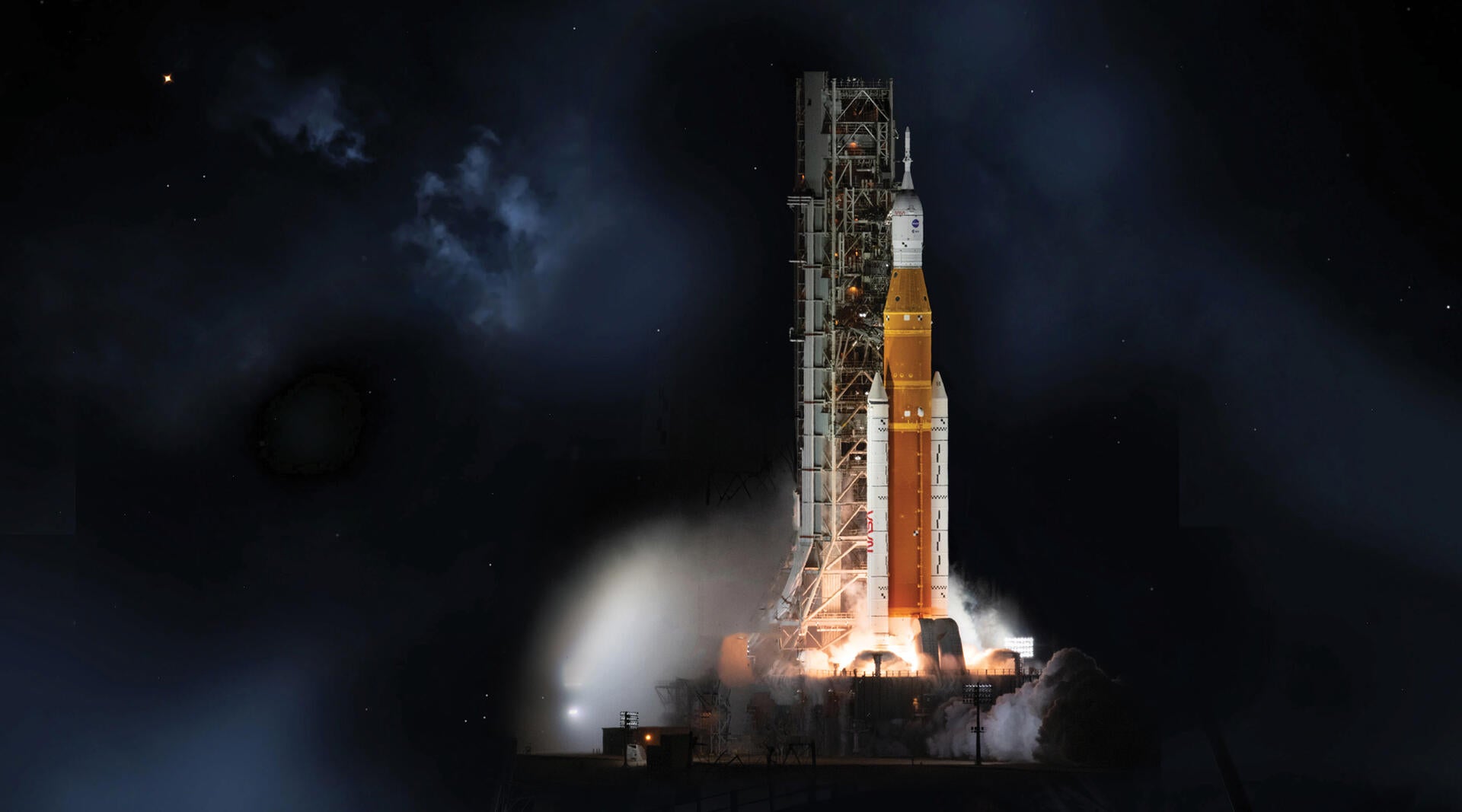 Artemis at launch